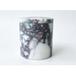 Natural Marble Candle Jars with Lid