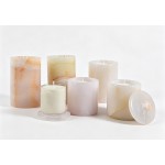 Natural Marble Candle Jars with Lid