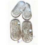 Brown Marble Trays &ndash; Rectangular & Oval Natural Stone Trays