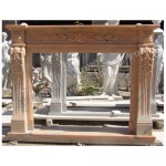 FG-044, White Marble Fireplace