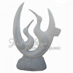 GS-322, Outdoor Stone Art Carving-Swan