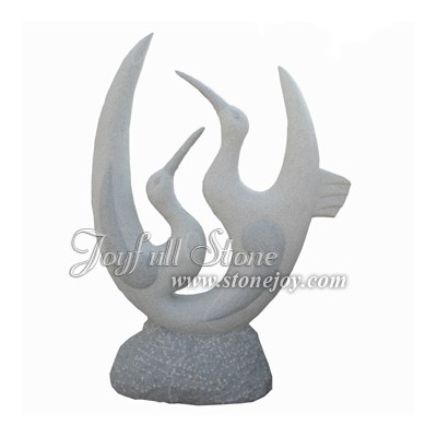 GS-322, Outdoor Stone Art Carving-Swan