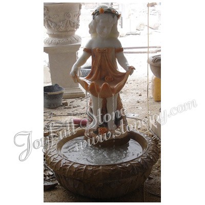 GFS-316, Marble fountain with girl statue