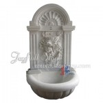 GFQ-045, white marble wall fountain