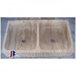 SK-142-1, Stone Double Sinks