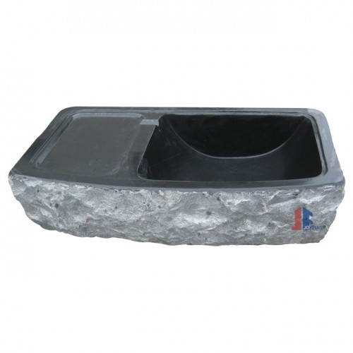 SK-032, lavabo de piedra negro