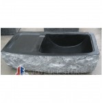 SK-032, lavabo de piedra negro