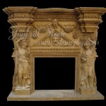 FG-044, White Marble Fireplace