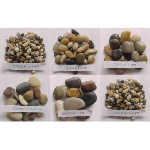 Colourful stone pebbles