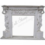 FG-044, White Marble Fireplace