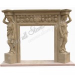 FG-044, White Marble Fireplace