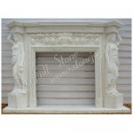 FS-012, Surround Mantel With Statue