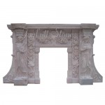 FG-044, White Marble Fireplace