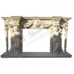 FG-044, White Marble Fireplace