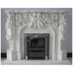 FG-044, White Marble Fireplace