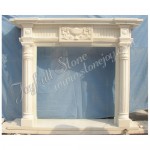 FG-044, White Marble Fireplace