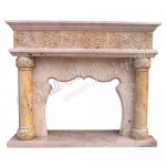 FG-044, White Marble Fireplace