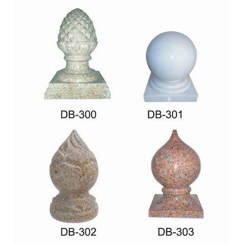 Granite baluster caps