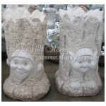 GP-042-1, Stone Face Planters Carving