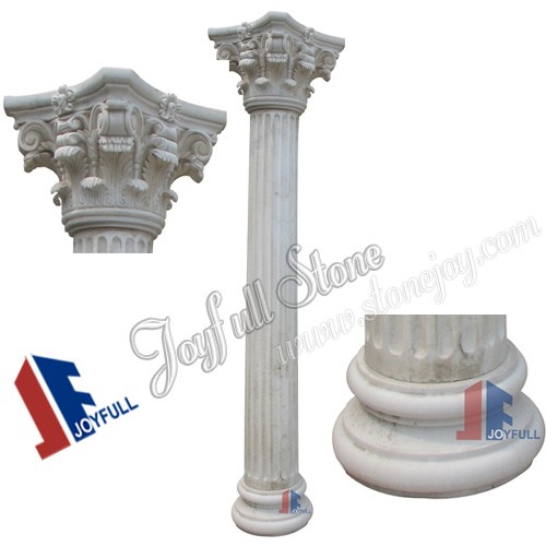 CC-303, columnas de mármol blanco
