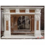 FG-044, White Marble Fireplace