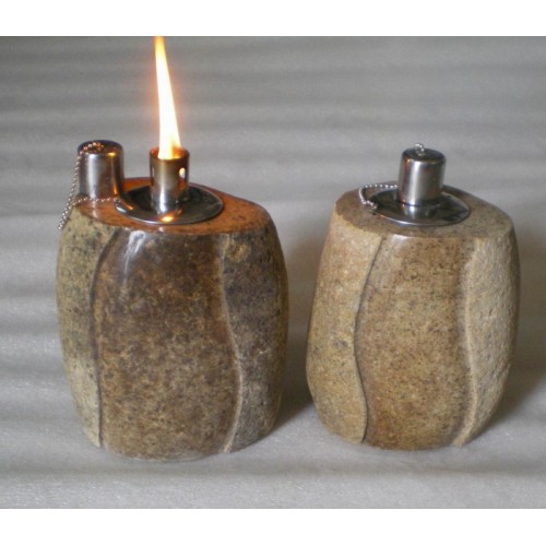 Natural stone oil lamp