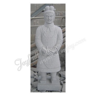 Granite Warrior Statues carved stone soldier statue