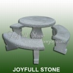 GT-001-3, grey granite table set