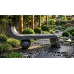 GT-061, Unique style granite bench