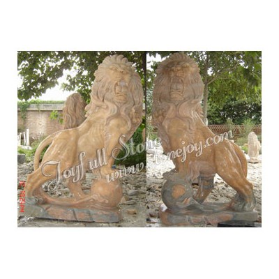 KQ-398, Red marble lions