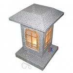 GL-234, Polished granite lanterns with wooden frame