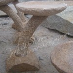 GW-602, yellow stone bird bath