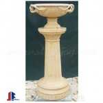GPP-133, Yellow marble vase + pedestal column