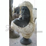 KB-057, Hombre africano negro estatua busto escultura 