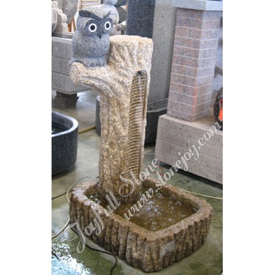 GFO-087, Water fountain with owl sculpture