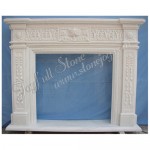 FG-337, Classic White Marble Fireplace Frame