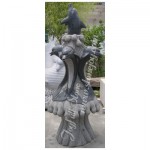 GFA-053, Dark grey dolphin statue fountain 