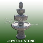 GF-166-1, Yellow granite fountain with lion heads