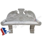 GT-369, Carved marble bench with statues