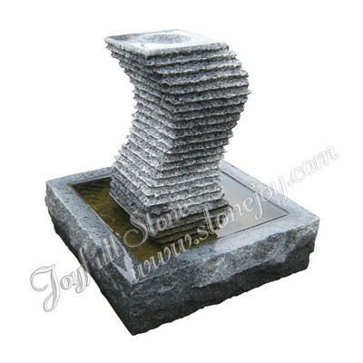 GFC-147-1,  S style granite pillar fountain