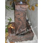 GW-123-1, Red granite pillar fountain