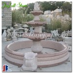 GFP-217, Red granite fountain with pool surround