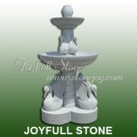 GF-306, Granite fountain with swan sculptures