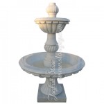 GFT-047, White marble 2 tiers fountain