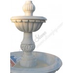 GFT-047, White marble 2 tiers fountain