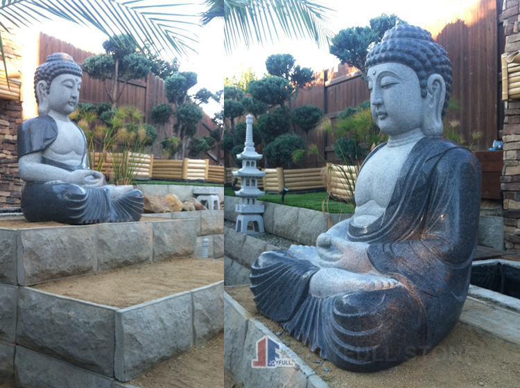 Polished Large Buddha Sculpture