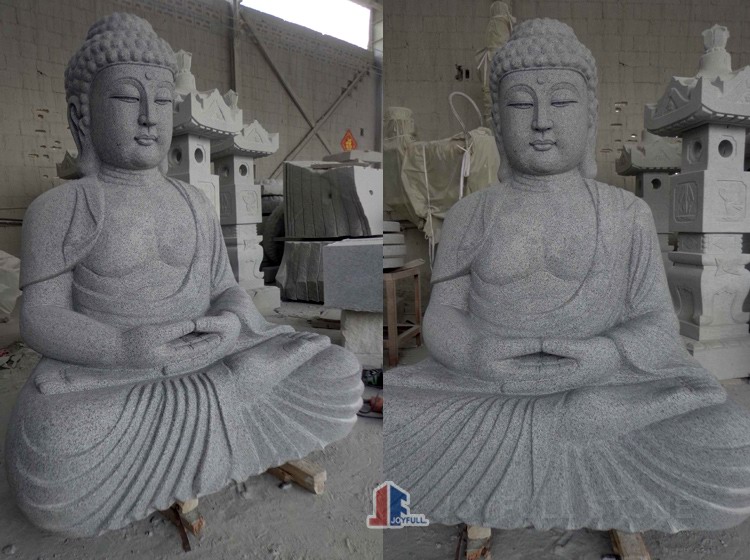 large stone buddha statue